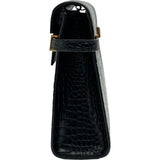 サンローラン SAINT LAURENT マンハッタン 579271 ブラック　ゴールド金具 クロコ型押し/レザー レディース ショルダーバッグ