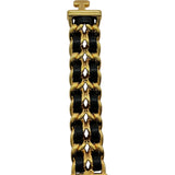 シャネル CHANEL プルミエール M H0001 ブラック ゴールドプレーテッド クオーツ レディース 腕時計
