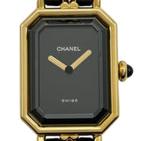 シャネル CHANEL プルミエール L H0001 ブラック ゴールドプレーテッド クオーツ レディース 腕時計