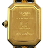 シャネル CHANEL プルミエール L H0001 ブラック ゴールドプレーテッド クオーツ レディース 腕時計