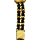 シャネル CHANEL プルミエール S H0001 ブラック ゴールドプレーテッド クオーツ レディース 腕時計