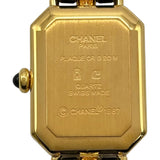 シャネル CHANEL プルミエール S H0001 ブラック ゴールドプレーテッド クオーツ レディース 腕時計