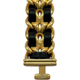 シャネル CHANEL プルミエール S H0001 ブラック ゴールドプレーテッド クオーツ レディース 腕時計