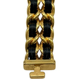 シャネル CHANEL プルミエール L H0001 ブラック ゴールドプレーテッド クオーツ レディース 腕時計