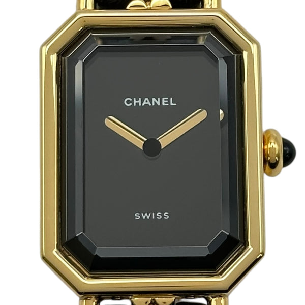 【HILOさん専用】CHANEL プルミエール 時計 ブラック ゴールド シャネル CHANEL プルミエール S H0001 ブラック ゴールドプレーテッド