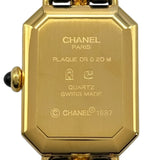 シャネル CHANEL プルミエール S H0001 ブラック ゴールドプレーテッド クオーツ レディース 腕時計