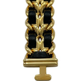 シャネル CHANEL プルミエール S H0001 ブラック ゴールドプレーテッド クオーツ レディース 腕時計