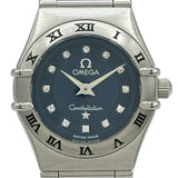 オメガ OMEGA コンステレーション ミニ シンディ・クロフォードモデル 世界1997本限定 1563.85 ブルー ステンレススチール クオーツ レディース 腕時計