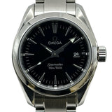 オメガ OMEGA シーマスター アクアテラ 2577.50 ブラック ステンレススチール クオーツ レディース 腕時計