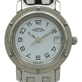 エルメス HERMES クリッパー CL4.210 ホワイト ステンレススチール クオーツ レディース 腕時計