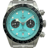 チューダー/チュードル TUDOR ブラックベイ クロノ 79360N-0024 フラミンゴブルー ステンレススチール 自動巻き メンズ 腕時計