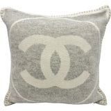 シャネル CHANEL クッション A52277 グレー シルバー金具 ウール/カシミヤ レディース その他ファッション雑貨