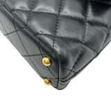 シャネル CHANEL スモールトップハンドルフラップバッグ AS5355 ブラック ゴールド金具 ラムスキン レディース ショルダーバッグ