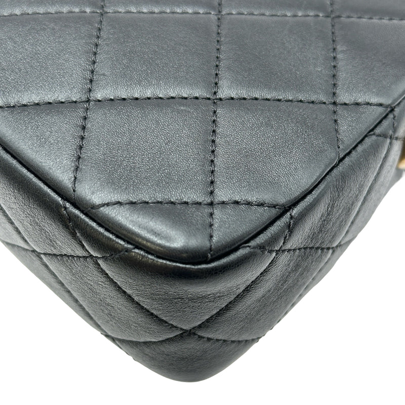 シャネル CHANEL スモールフラップバッグ AS4883 ブラック ゴールド