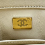 シャネル CHANEL チェーンショルダー AS5193 アイボリー ゴールド金具 シアリングラム レディース ショルダーバッグ