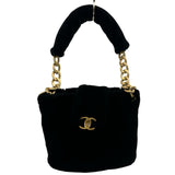シャネル CHANEL チェーンバッグ 30番台 ブラック ゴールド金具 シリアングラム レディース ショルダーバッグ