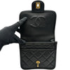 シャネル CHANEL マトラッセトップハンドル AS3652 ブラック ゴールド金具 キャビアスキン レディース ショルダーバッグ