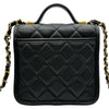 シャネル CHANEL マトラッセトップハンドル AS3652 ブラック ゴールド金具 キャビアスキン レディース ショルダーバッグ
