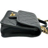 シャネル CHANEL マトラッセトップハンドル AS3652 ブラック ゴールド金具 キャビアスキン レディース ショルダーバッグ