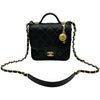 シャネル CHANEL マトラッセトップハンドル AS3652 ブラック ゴールド金具 キャビアスキン レディース ショルダーバッグ