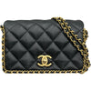 シャネル CHANEL ミニマトラッセフラップバッグ AS3467 ブラック ゴールド金具 キャビアスキン レディース ショルダーバッグ