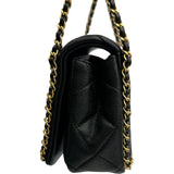 シャネル CHANEL ミニマトラッセフラップバッグ AS3467 ブラック ゴールド金具 キャビアスキン レディース ショルダーバッグ