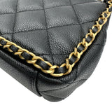 シャネル CHANEL ミニマトラッセフラップバッグ AS3467 ブラック ゴールド金具 キャビアスキン レディース ショルダーバッグ