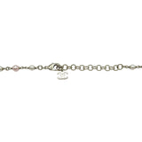 シャネル CHANEL ロングネックレス ピンク シルバー金具 メタル/ストーン アクセサリー