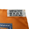 エルメス HERMES カレ90 CHASSE EN INDE オレンジ シルク レディース スカーフ