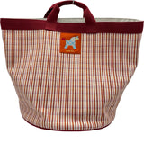 エルメス HERMES バスケットGM レッド アニモーナッテファクティス/トワル レディース トートバッグ