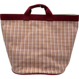 エルメス HERMES バスケットGM レッド アニモーナッテファクティス/トワル レディース トートバッグ