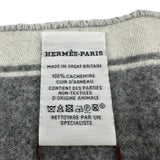 エルメス HERMES マフラー グレー カシミヤ ユニセックス マフラー