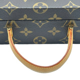 ルイ・ヴィトン LOUIS VUITTON フラワーバットマン ミニトランク シリアル No111 M92475 ブラウン モノグラム・村上隆 レディース トランク