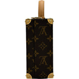 ルイ・ヴィトン LOUIS VUITTON フラワーバットマン ミニトランク シリアル No111 M92475 ブラウン モノグラム・村上隆 レディース トランク