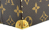 ルイ・ヴィトン LOUIS VUITTON フラワーバットマン ミニトランク シリアル No111 M92475 ブラウン モノグラム・村上隆 レディース トランク