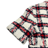 グッチ GUCCI ツイード半袖ジャケット 657056 アイボリー ナイロン レディース その他アウター