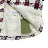 グッチ GUCCI ツイード半袖ジャケット 657056 アイボリー ナイロン レディース その他アウター