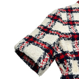 グッチ GUCCI ツイード半袖ジャケット 657056 アイボリー ナイロン レディース その他アウター
