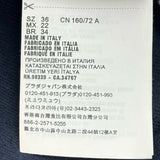ミュウミュウ miu miu セーラーカラー半袖ニットセーター MML897 ネイビー コットン レディース セーター