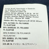 ミュウミュウ miu miu セーラーカラー半袖ニットセーター MML897 ネイビー コットン レディース セーター