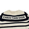 クリスチャン・ディオール Christian Dior マリニエール セーラーカラーニットカーディガン 224G02AM309 アイボリー ウール レディース カーディガン
