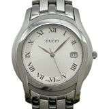 グッチ GUCCI Gクラス 5500M シルバー ステンレススチール クオーツ メンズ 腕時計