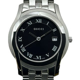 グッチ GUCCI Gクラス 5500M ブラック ステンレススチール クオーツ メンズ 腕時計