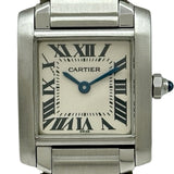 カルティエ Cartier タンクフランセーズ SM W51008Q3 アイボリー ステンレススチール クオーツ レディース 腕時計