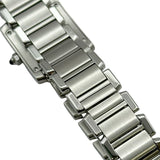 カルティエ Cartier タンクフランセーズ SM W51008Q3 アイボリー ステンレススチール クオーツ レディース 腕時計