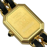 シャネル CHANEL プルミエール M H0001 ブラック ゴールドメッキ クオーツ レディース 腕時計