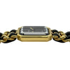 シャネル CHANEL プルミエール M H0001 ブラック ゴールドメッキ クオーツ レディース 腕時計