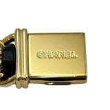 シャネル CHANEL プルミエール S H0001 ブラック ゴールドメッキ クオーツ レディース 腕時計