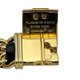 シャネル CHANEL プルミエール S H0001 ブラック ゴールドメッキ クオーツ レディース 腕時計