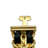シャネル CHANEL プルミエール S H0001 ブラック ゴールドメッキ クオーツ レディース 腕時計